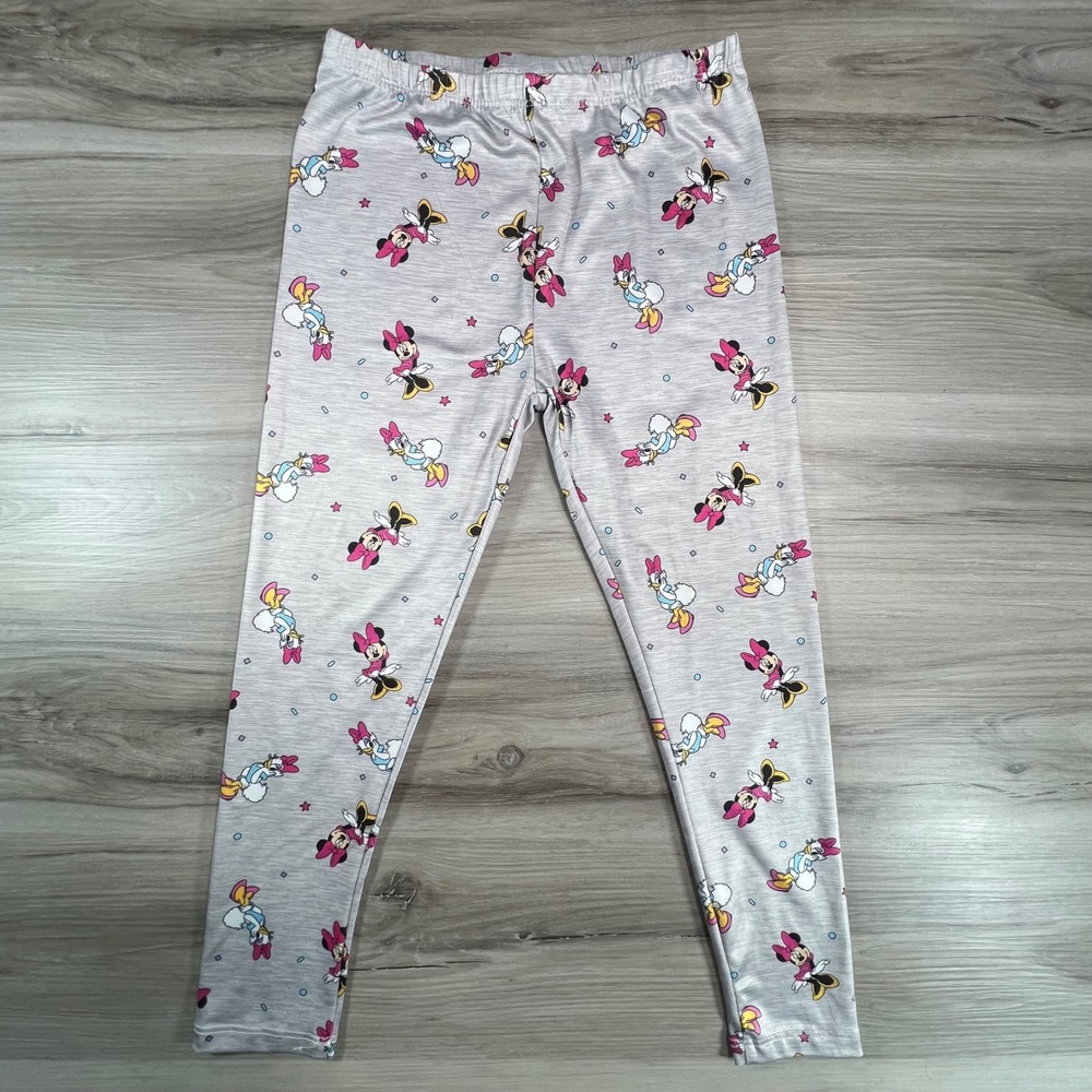 Disney Junior Minnie Mouse Daisy Duck Gray Leggings Kids 6X